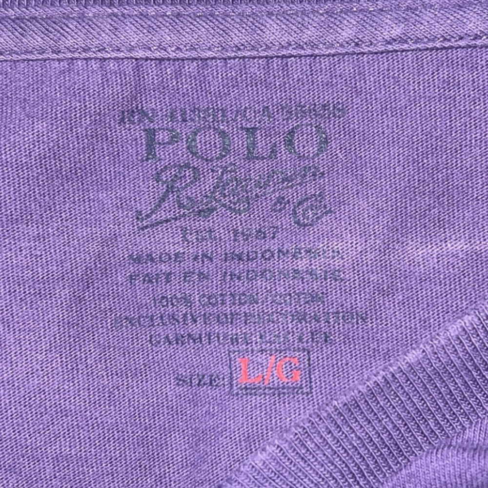 Purple polo t-shirt